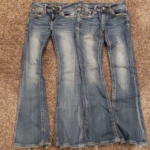 2 pair Girls Grace in LA jeans